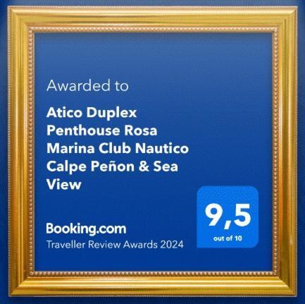 Apartamento Atico Duplex Penthouse Rosa Marina Club Nautico Calpe Penon Sea View Exterior foto